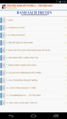 TRUYỆN ĐAM MỸ PHẦN 2 - TRUYỆN HAY android App screenshot 2